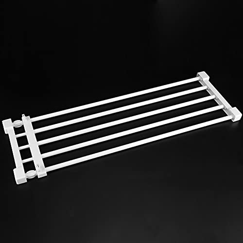 Erweiterbar Regalteiler Teleskop Garderobensystem Regal Wandmontiertes Aufbewahrungsregal, Lagerregal Separator Schrank Divider DIY Organizer für Küche Badezimmer 73-128cm