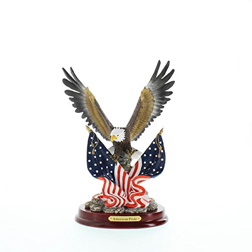 Eagle Sculpture on Wood Base - Style 32419