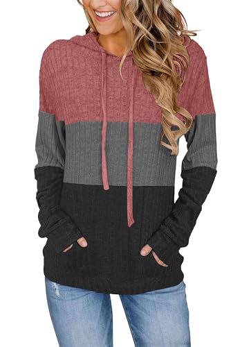 Bosmeer Pullover Sweaters for Women Plus Size Long Sleeve Soft Lightweight Hoodies Sweatshirts Maternity Clothes Fall Fashion