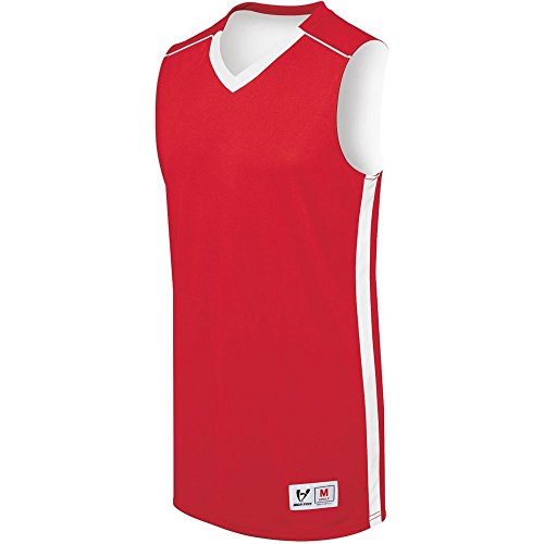 Averill's Sharper Uniforms Reversible Men's/Ladies/Youth Lightweight Basketball Jersey, Scarlet/White, Youth Small