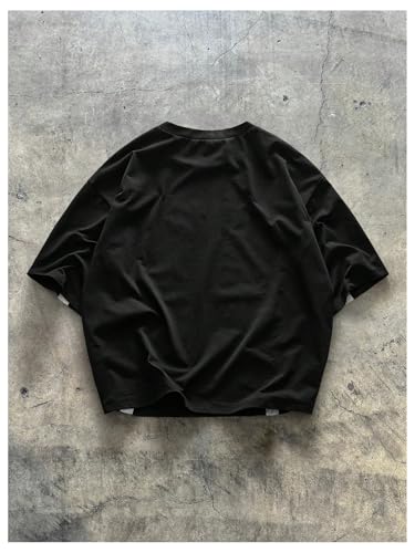 SOLY HUX Men's Short Sleeve T Shirts Streetwear Color Block Graphic Tees Unisex Casual Summer Tops2