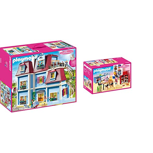 Playmobil - Grande Maison Moderne - 70205, 6, Coloré & Cuisine Familiale - 70206