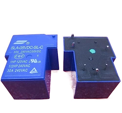 Relé SLA-05VDC-SL-C de 5V y 30A con 6 pines para circuitos de alta potencia