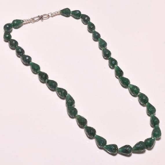 Perles quartz vert rondelles 11x13mm LKBEADS rang 17'' pour création bijoux