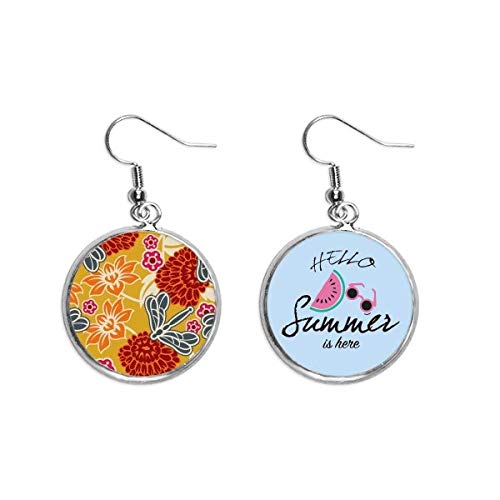 Pendientes de estilo japonés con flores de China perfectos para tus tardes de verano
