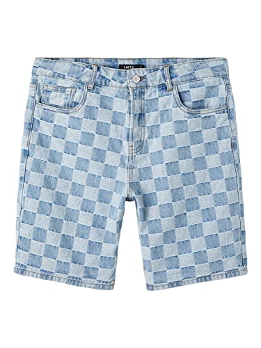 Pantalones Cortos Niños NAME IT Nlmcheckizza Dnm con Cintura Elástica Regulable