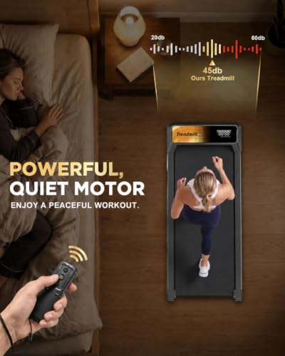 Walking Treadmill Pad with 0–5% Incline, 2.5HP | Compact Treadmill，Perfect for Running, Walking & Under-Desk Use，Quiet Operation for Home or Office
