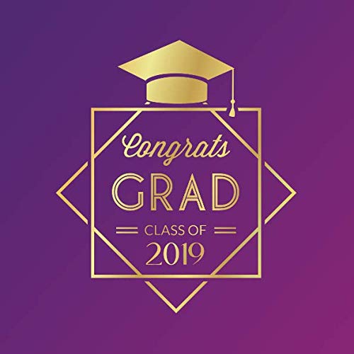 Congrats GRAD Class of 2019: Graduation Guest Book for University, College, High School - Graduation...