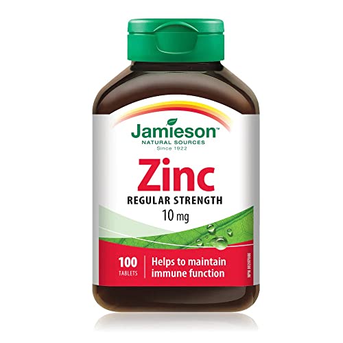 Jamieson 10 mg Zinc 100 Tablets