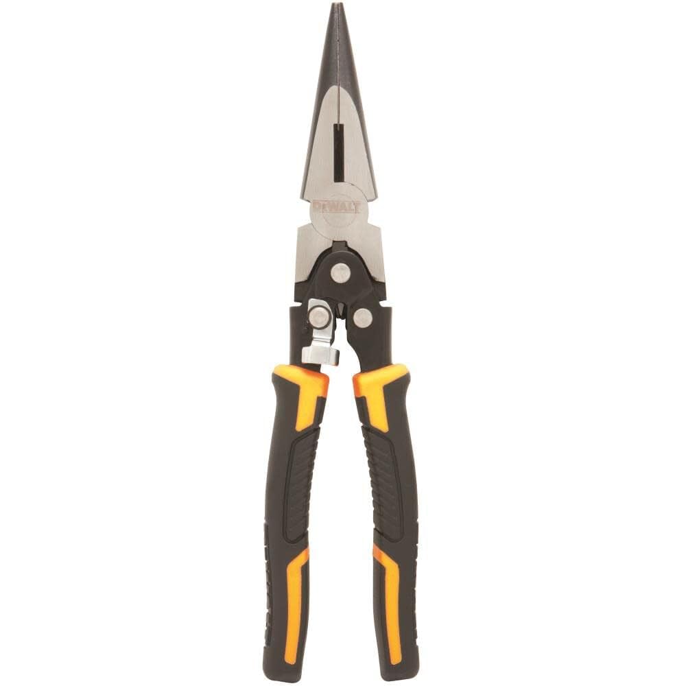 DEWALT DWHT70277 Compound Action Long Nose Pliers 9 Inch , Black