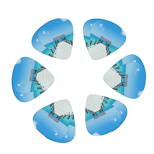 Tropical Pier Lot de 12 médiators tendance et durables dans une boîte pour ukulélé guitare électrique basse - Les Beatles, Paul McCartney, John Lennon, RIngo Starr, George Harrison Tropical Pier Lot de 12 médiators tendance et durables dans une boîte pour ukulélé guitare électrique basse – Image 3