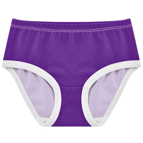 Joisal Cotton Toddler Underwear Floral Indigo Purple Panties for Girl Personalized Kids Briefs Undies 2t