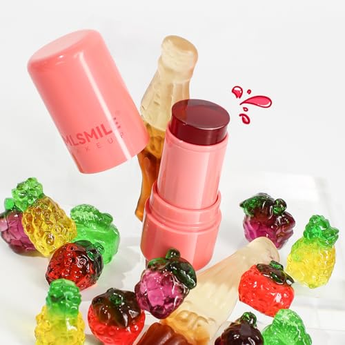 Milk Cooling Water Jelly Tint Multi-Use Jelly Tint blush Stick Milk Jelly Blush Long Lasting Jelly Texture Moisturising Sheer Lip & Cheek Stain Buildable Watercolor Finish (A, One Size) - Image 7