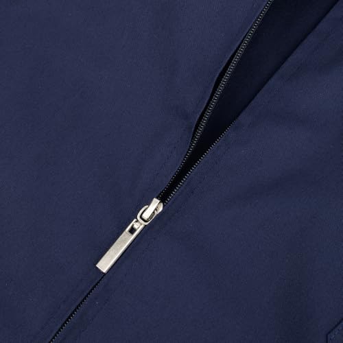 TopTie Unisex Essentials Relaxed Fit Zippered Short Sleeved Jacket Utility Workwear2