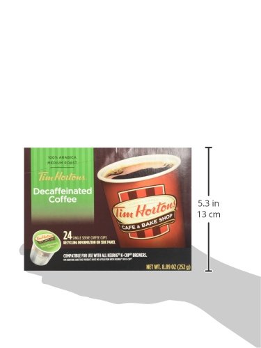Tim Hortons Decaffeinated Single Serve Coffee Cups, 96 Count (Packaging May Vary)