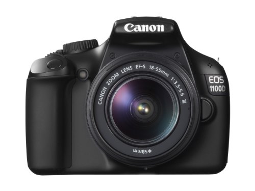 Canon EOS 1100D Fotocamera Digitale Reflex 12 Megapixel con Obiettivo EF-S 18-55mm DC III, Nero