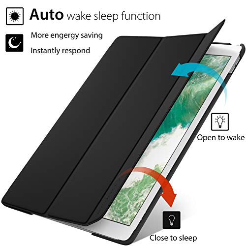 Ipad Mini 4 Case, Roartz Black Slim Fit Smart Rubber Coated Folio Case Hard Cover Light-Weight Auto Wake/Sleep For Apple Ipad Mini 4Th Generation Model A1538/A1550 Retina Display #TOP4