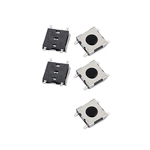 Aexit 5Pcs 4.5mmx4.5mmx1.5mm Industrial Electrical Panel PCB Momentary Tactile Tact Push Decade Boxes Button Switch