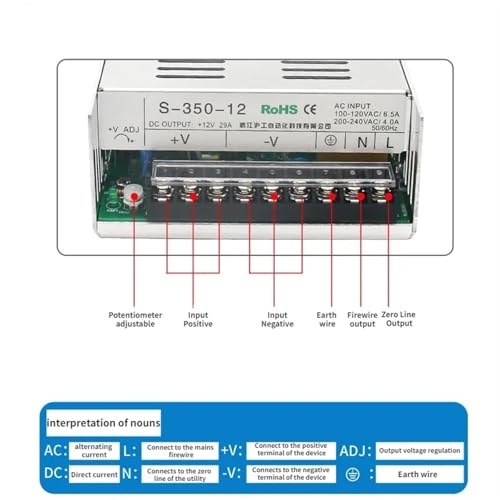 SMPS alimentation à découpage transformateur puissance LED 5V 500W
