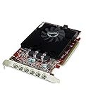 VisionTek Radeon 7750 2GB GDDR5 6 4k Monitor Graphics Card, 6 Mini DisplayPorts, AMD Eyefinity 2.0, PCI Express 3.0 Video Card, 7.1 Surround Sound (900614) ,Black, Red