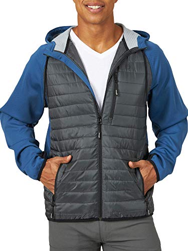 ATG by Wrangler Men's Outrider Jacket, Dark Blue/Castle Rock/Caviar, Tall/Large