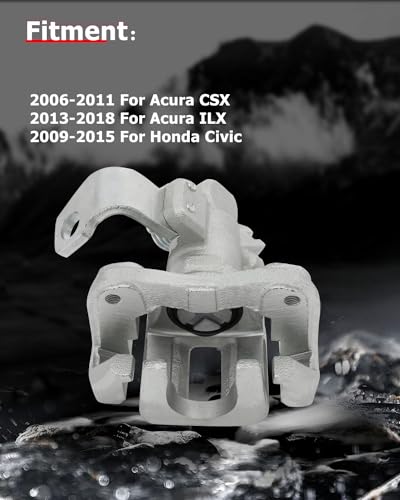 Image of cciyu 19B3299 19B3298 Rear Left & Right Brake Calipers With Bracket For Acura For CSX 2006-2011,For Acura For ILX 2013-2018,For Honda For Civic 2006-2015