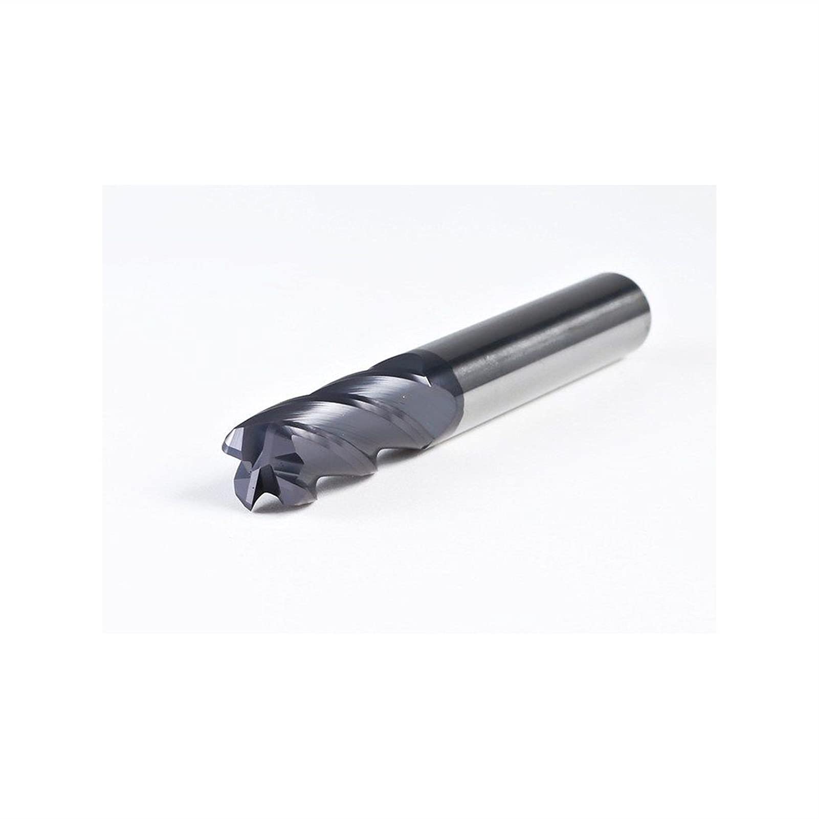 HRC50 Schaftfräser, Wolframcarbid, CNC-Fräser, 4 Rillen, Schneider, Deg R0,2 R0,5 R1, Metallfräser, YIJIAN (Schneiden-Durchmesser: 8R0,5X8DX60L 4F, Maße: 5 Stück)