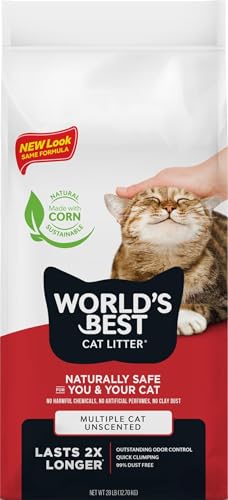 World's Best Cat Litter, Clumping Litter Formula, 28-Pounds