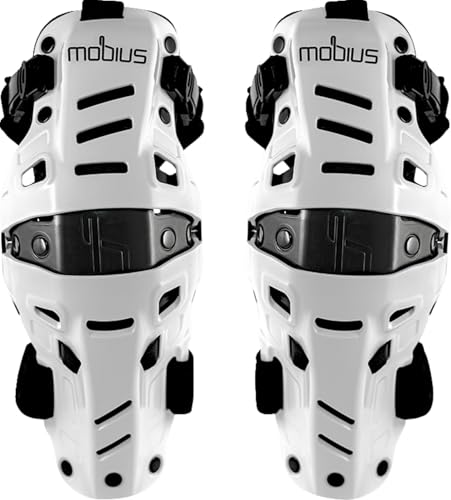 Mobius X8H Hybrid Knee Support Mx (PAIR) White/Black Size Small/Medium