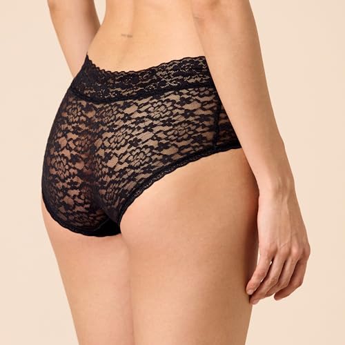 Amazon Essentials Women's Comfortable Lace Stretch Hipster Underwear, Pack of 43