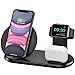Produktbild Bestrans Wireless Charger für Apple, 3 in 1 Kabelloses Ladegerät Ladestation für iWatch 5/4/3/2 und Airpods, 7,5W Rundes Kabelloses Ladegerät für iPhone 11/11 Pro/11 Pro Max/XS/Xs Max/XR/X/8/8 Plus