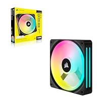 Corsair iCUE LINK QX120 RGB 120mm Magnetic Dome RGB Lüfter - Schwarz – Ansicht 9
