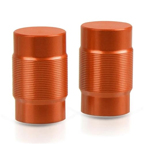 Bouchon de valve de pneu et capuchon de potence orange pour moto Kawasaki ZX14R ZZR1400