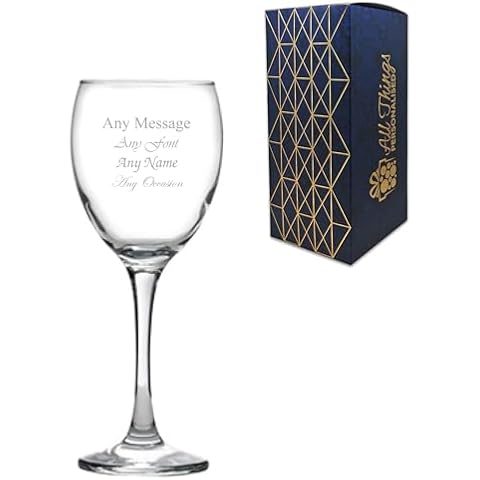 Personalised Engraved Classic Red Wine Glass Cover