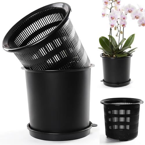 Pots à orchidées avec trous auto-drainants pour herbes et succulentes - 2