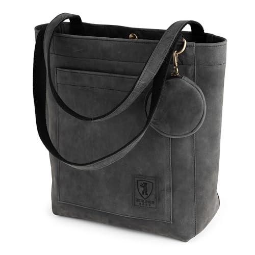 BERLINER BAGS Vintage Genuine Leather Tote Bag Seville, Handbag, Large Shopper for Women