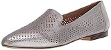 Naturalizer Womens Lorna Loafer, Silver Leather,9