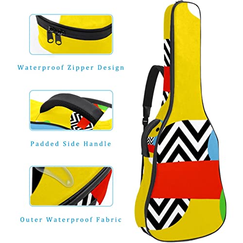 Housse de transport étanche pour guitare avec bandoulière réglable Motif abstrait coloré, Multicolore 01., 42.9×16.9×4.7… - Les Beatles, Paul McCartney, John Lennon, RIngo Starr, George Harrison Housse de transport étanche pour guitare avec bandoulière réglable Motif abstrait coloré, Multicolore 01., 42.9x16.9x4.7… – Image 5