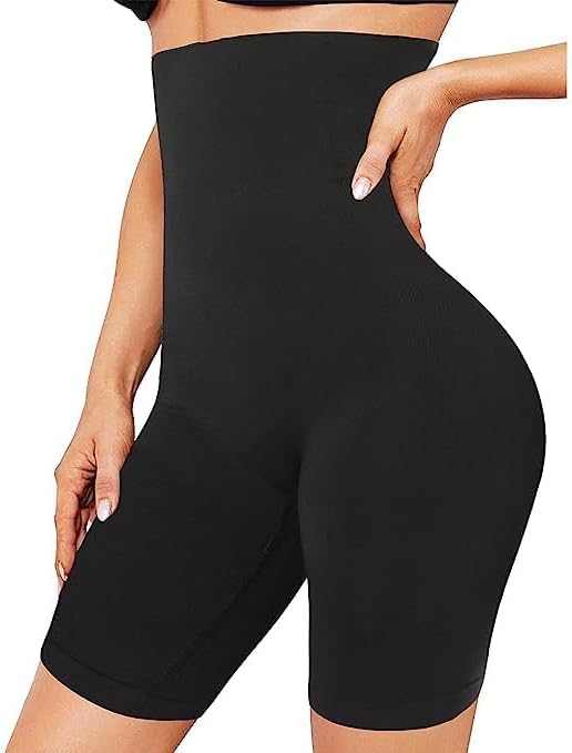DenarmyWomen High Waist Shapewear with Anti Rolling Silicone Strip Tummy Control Tucker Waist Slimming Panties and Waist Shapewear