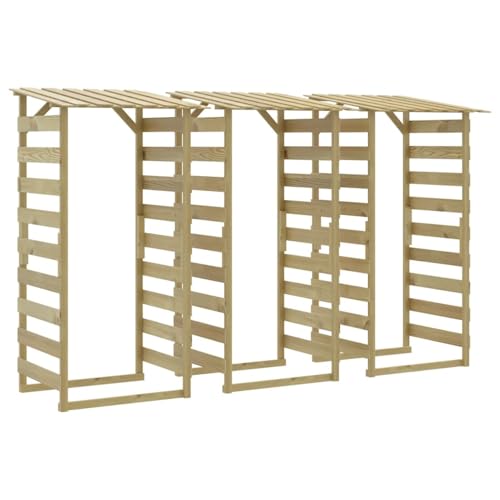 Homgoday Pergola de jardin en bois auvent décoration portail d'entrée 3 x 100 x 90 x 200 cm modèle 3096649