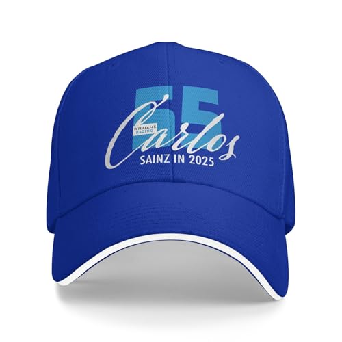HFGAASSH Gorra de béisbol Williams Racing F1 Moda Carlos Sainz Sombreros sándwich Unisex Gorras Ajustables Sombrero Deporte Vacaciones Regalos Deportivos