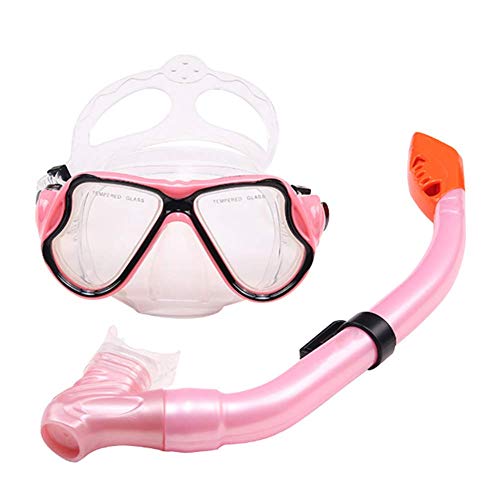 Kit de plongée avec tuba pour enfant rouge masque mer et piscine