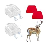 SHMZK 2 PCS Deer Whistles for Car, Deer Whistles Animal Warning Device to Avoid Collisions, Animal Alert Deer Repellent Devices for Cars Trucks Motorcycles, Car Accessories (Transparent)