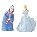 Enesco 6003745 Disney Ceramics Cinderella and Fairy Godmother Salt and Pepper Shakers, 3.5 Inch, Multicolor