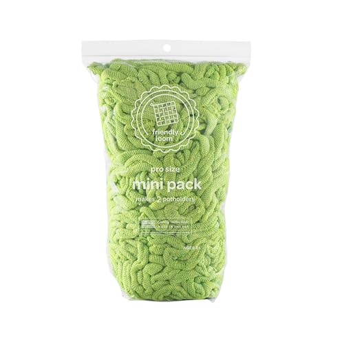 Harrisville Designs Friendly Loom | 10” PRO-Sized Lime Potholder Weaving Loops | Craft 2 Cotton Potholders