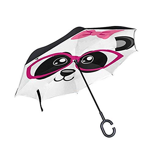 Parapluie double pliant protection UV coupe-vent golf inversé