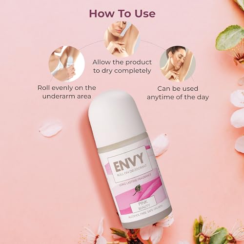 Image of ENVY Pink Beauty Long Lasting Roll-on Deodorant 50 ml (Pack of 2)