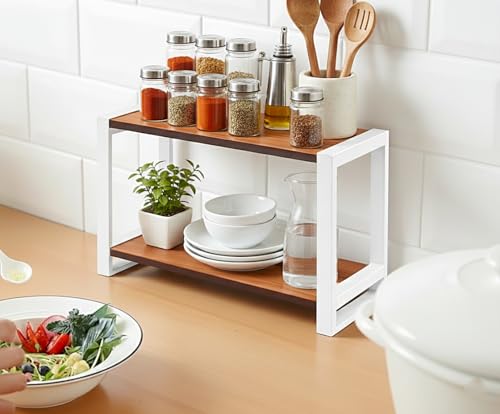 Image of counter top Spice Rack Organizer 3 piece Pack, Spice Seasoning Rack Shelf Holder Organizer Storage for Kitchen Cabinet Pantry (Modern) (kitchen counter) (large)