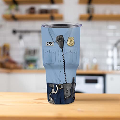 Police Officer Gifts - Best Police Officer Birthday Gift Idea For Him 30Oz Tumbler - Police Retirement Gifts, Creative And Fun Police Appreciation Gift - Perfect Police Academy Graduation Gift Cup #TOP5