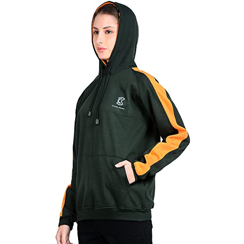 Image of Women's Sweatshirt Full Sleeve Kangaroo Pocket Pullover Hoodies - CKHD-G-08-01-S